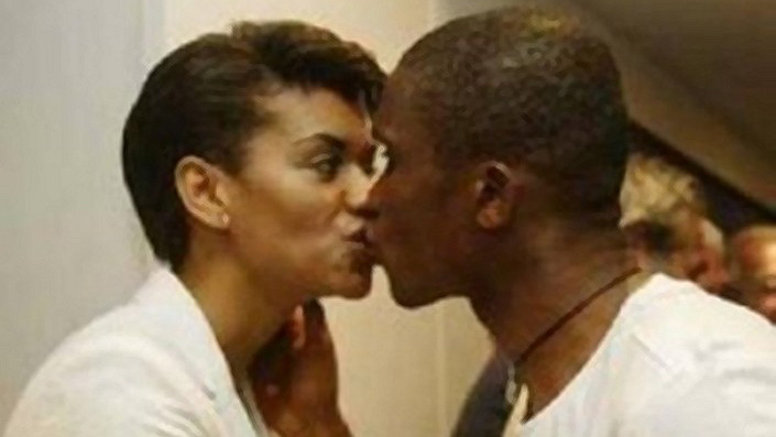 Samuel Eto’o và Nathalie Helene Koah nhưng ngày còn mặn nồng.