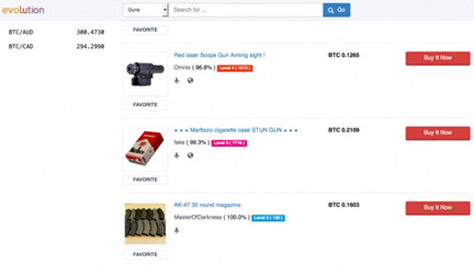 Một số giao dịch trên trang Evolution.