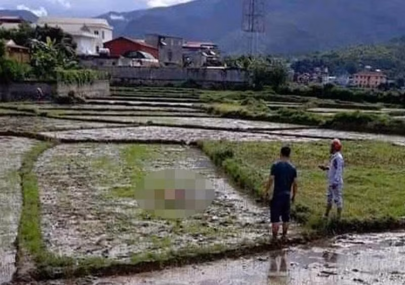 Hiện trường phát hiện thi thể nạn nhân.