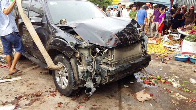 Hiện trường vụ tai nạn. Ảnh: Dân Trí