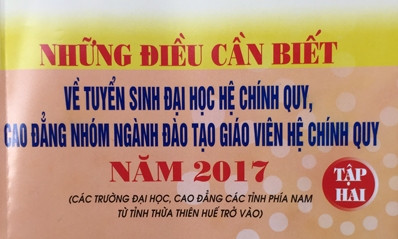 Hơn 400 cuốn cẩm nang tuyển sinh in sai