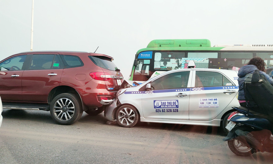 Hiện trường vụ tai nạn. Ảnh: Thăng Lê