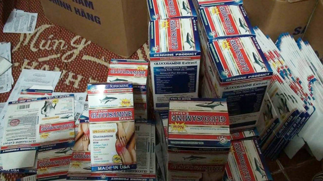 Lô thực phẩm chức năng nghi làm giả bị thu giữ