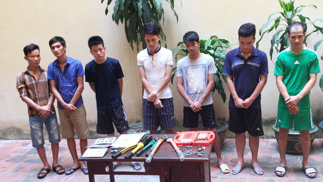 Băng trộm cắp xe máy bị CAQ Đống Đa triệt phá.