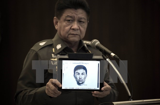 Cảnh sát công bố ảnh nghi phạm đánh bom Thái Lan bị bắt tại biên giới Campuchia (Nguồn: AFP/TTXVN)