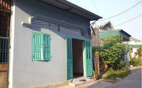 Căn nhà nơi hai vợ chồng chị Mai sinh sống trước ngày xảy ra vụ án..