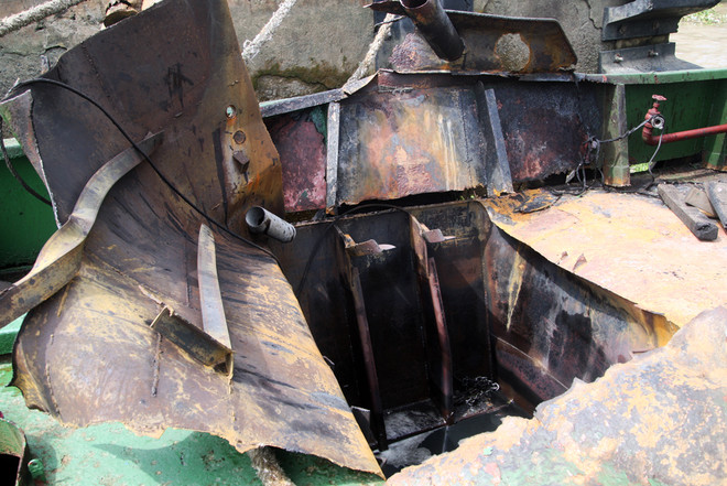 Nổ tàu lai dắt, nam thanh niên văng xa 50 mét