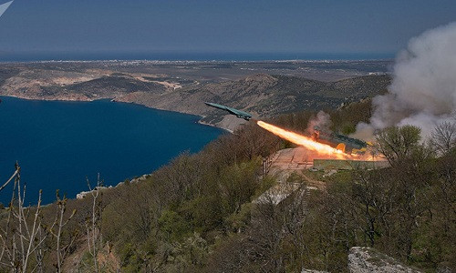 Hệ thống phòng vệ bờ biển Utes của Nga. Ảnh: Sputnik.