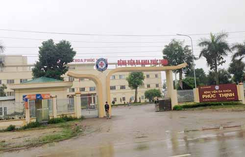 Bệnh viện Đa khoa Phúc Thịnh, nơi xảy ra vụ việc. Ảnh: Lê Hoàng/ VnExpress