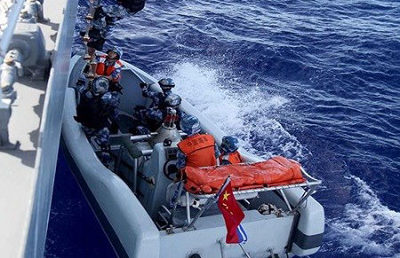 Binh sĩ Trung Quốc tham gia diễn tập "Vành đai Thái Bình Dương 2014"