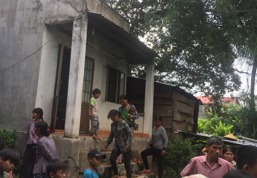 Hiện trường vụ trai làng hỗn chiến.