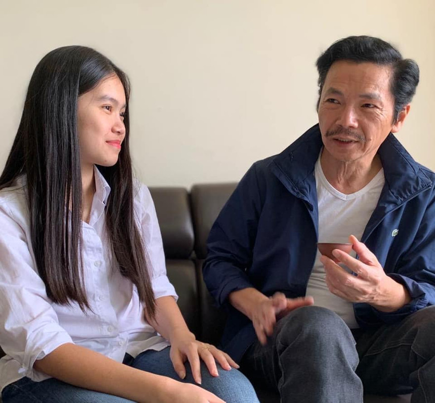 NSND Trung Anh và cô con gái rượu