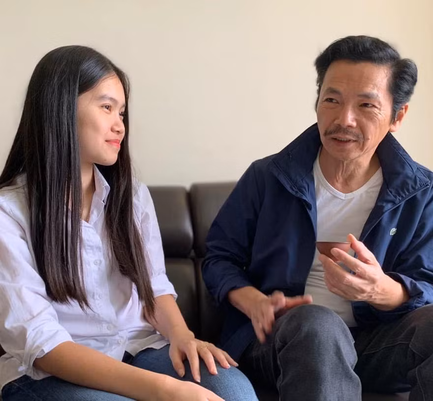 NSND Trung Anh và cô con gái rượu