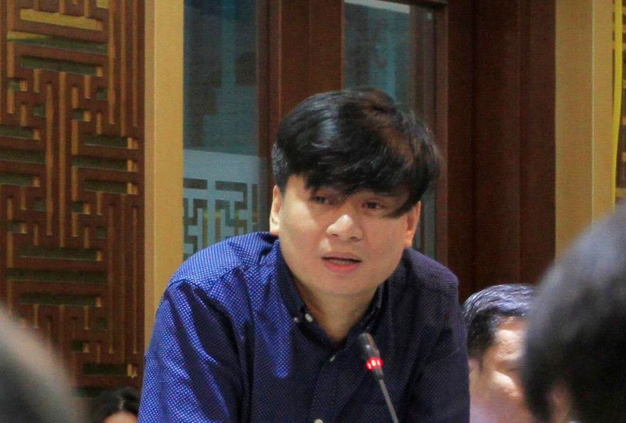 NSƯT Tấn Minh, Giám đốc Nhà hát Ca múa nhạc Thăng Long. Ảnh: Trường Phong