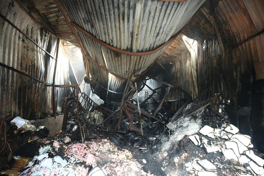 Hiện trường vụ cháy nhà xưởng nghiêm trọng khiến 8 người chết ở Trung Văn (Nam Từ Liêm) sáng 12/4