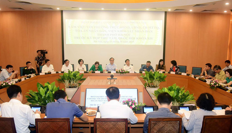 Đoàn ĐBQH Hà Nội họp chuẩn bị Kỳ họp thứ Tám QH khóa XIV