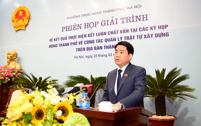 Chủ tịch UBND thành phố Hà Nội Nguyễn Đức Chung