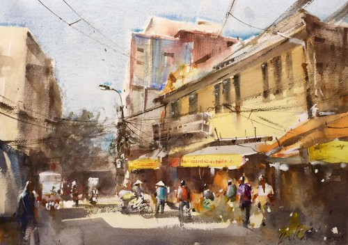 350 họa sỹ quốc tế ký họa vẻ đẹp phố cổ Hà Nội