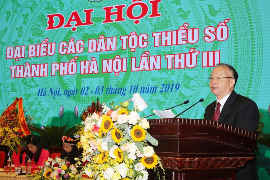 Phó Chủ tịch Thường trực UBND thành phố Nguyễn Văn Sửu phát biểu khai mạc đại hội