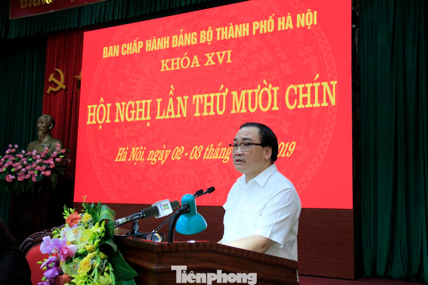 Bí thư Thành ủy Hà Nội Hoàng Trung Hải. Ảnh: Trường Phong