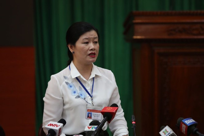 Bà Vương Thị Vân Khánh. Ảnh: Hoàng Mạnh Thắng