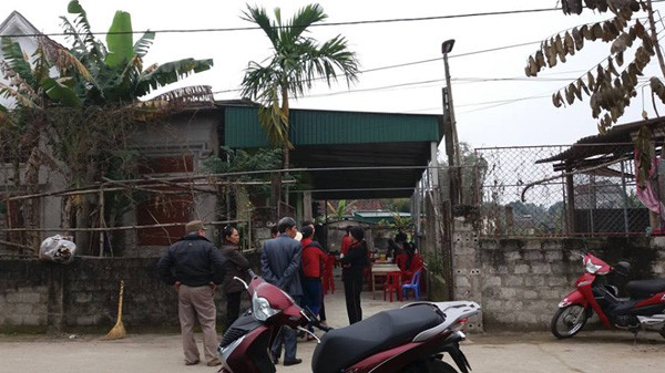 Ngôi nhà của gia đình nạn nhân.