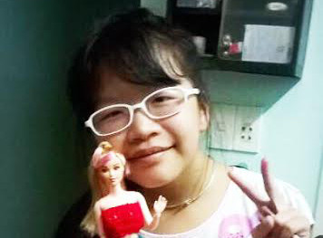 Nữ sinh lớp 7 Nguyễn Võ Hà My. 