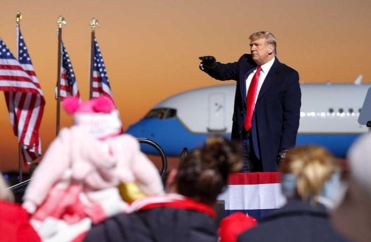 Ông Trump tạo nên dấu ấn không thể nhầm lẫn trong 4 năm lãnh đạo. (Ảnh: ABC)