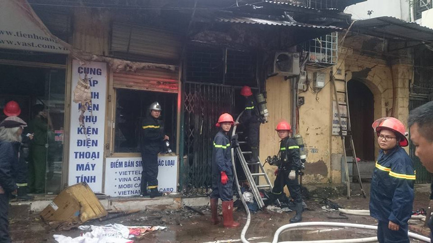 Hiện trường vụ cháy.