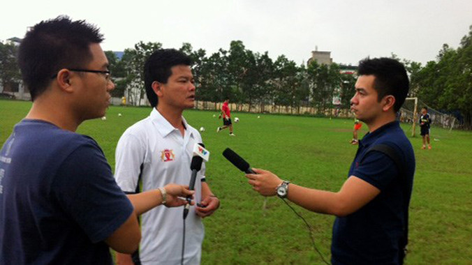 HLV Nguyễn Văn Sỹ thời còn là thuyền trưởng của V.Ninh Bình. Ảnh: Quang Duẩn/ Thanh Niên