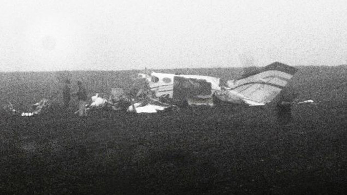 Chiếc máy bay bị nạn. Ảnh: Newyorktimes.