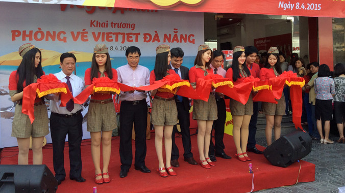Khai trương Phòng vé Vietjet tại Đà Nẵng.
