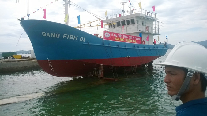 Tàu Sang Fish ngày hạ thủy. Ảnh: N.C