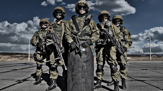Dàn trận chống khủng bố, đặc nhiệm Nga khoe vũ khí 'khủng'