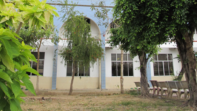 Hiện trường nơi ông C., rơi xuống.