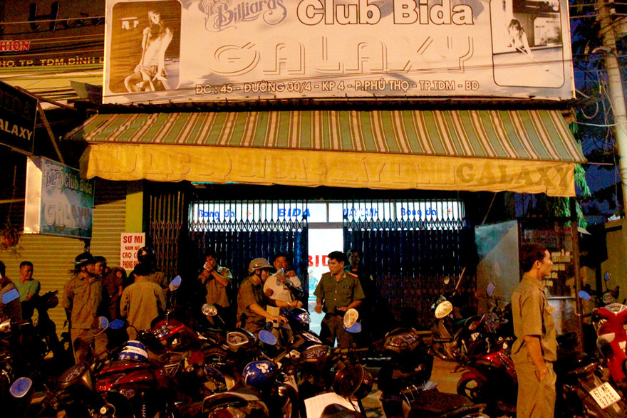 Quán bida, nơi Tùng đã ra tay sát hại bạn gái