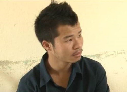 Vi Văn Bạch khi mới bị bắt giữ. Ảnh: CTV