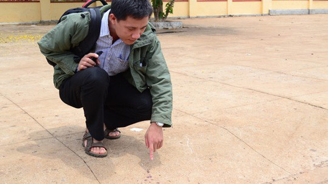 Hiện trường nơi nam sinh Trần Quốc Toàn bị chém