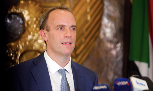 Ngoại trưởng Anh Dominic Raab. (Ảnh: Guardian)