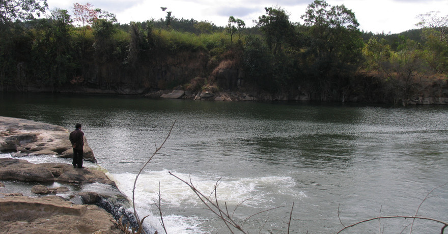 Một hồ nước ở Lâm Đồng.