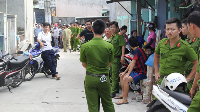 Hiện trường xảy ra vụ án mạng