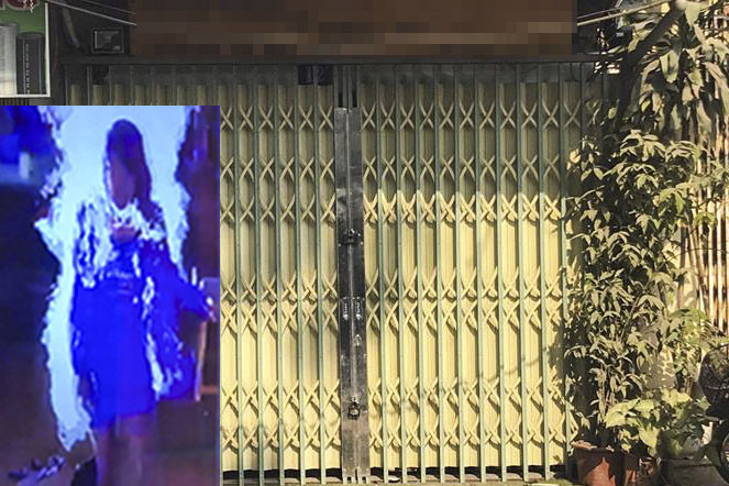 Cửa hàng may nơi xảy ra sự việc và hình ảnh camera ghi lại.