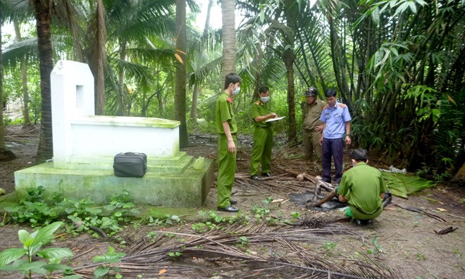 Hiện trường vụ tự thiêu.