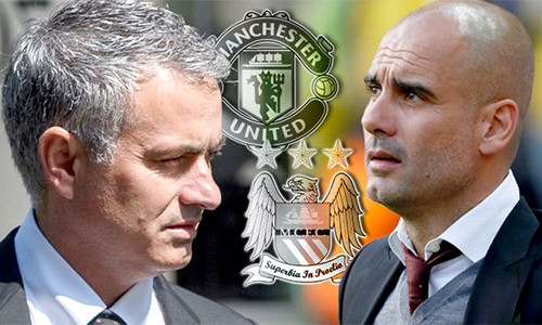 Derby Manchester sẽ chứng kiến cuộc đấu trí giữa Guardiola và Mourinho.