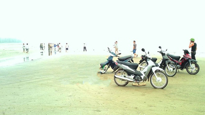 Bãi biển nơi xảy ra vụ việc.