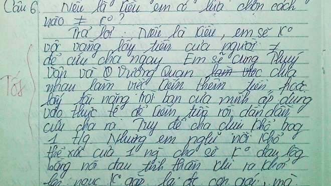 Những bài văn ngoài sức tưởng tượng của học sinh cấp ba