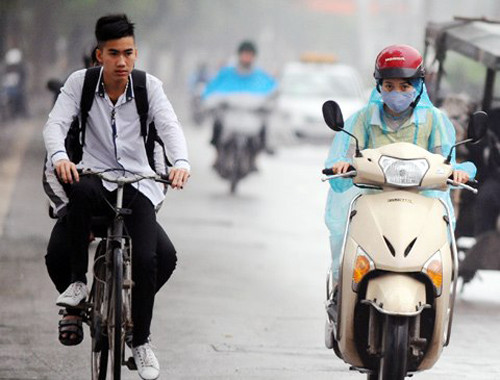 Hai ngày cuối tuần miền Bắc đón không khí lạnh. Ảnh: HH.