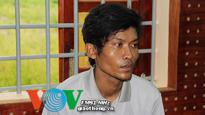 Đối tượng Thạch Tài tại Cơ quan CSĐT