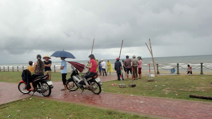 Hiện trường vụ sét đánh.