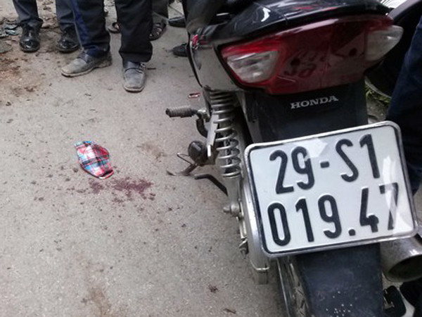 Vết máu tại hiện trường